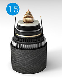 Optical fiber composite submarine cable for rated voltage of 220KV (Direct-current)